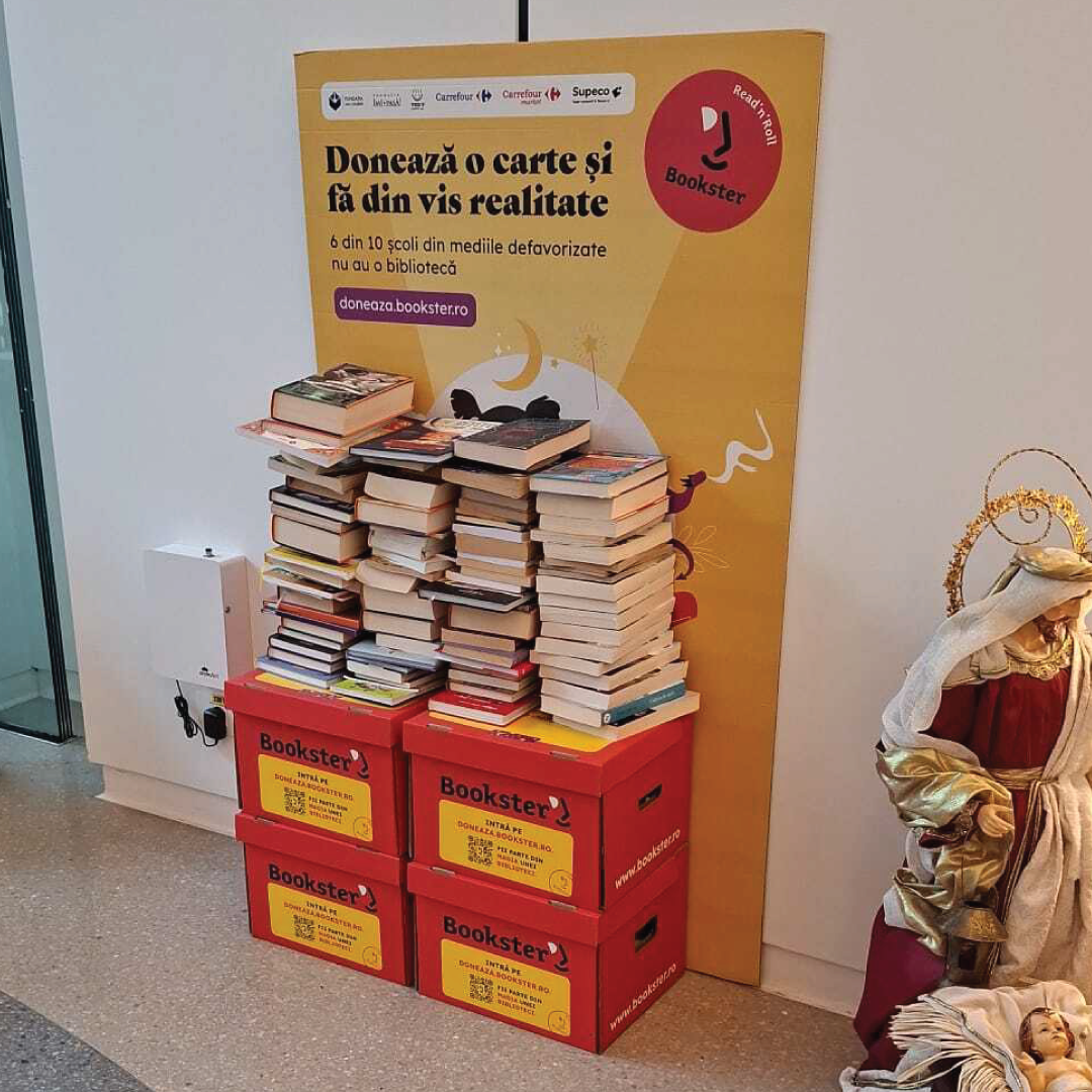 Peste 100.000 de cărți ajung în 500 de școli din România prin campania „Magia unei Biblioteci”, derulatǎ de Bookster și Fundația Îmi Pasă