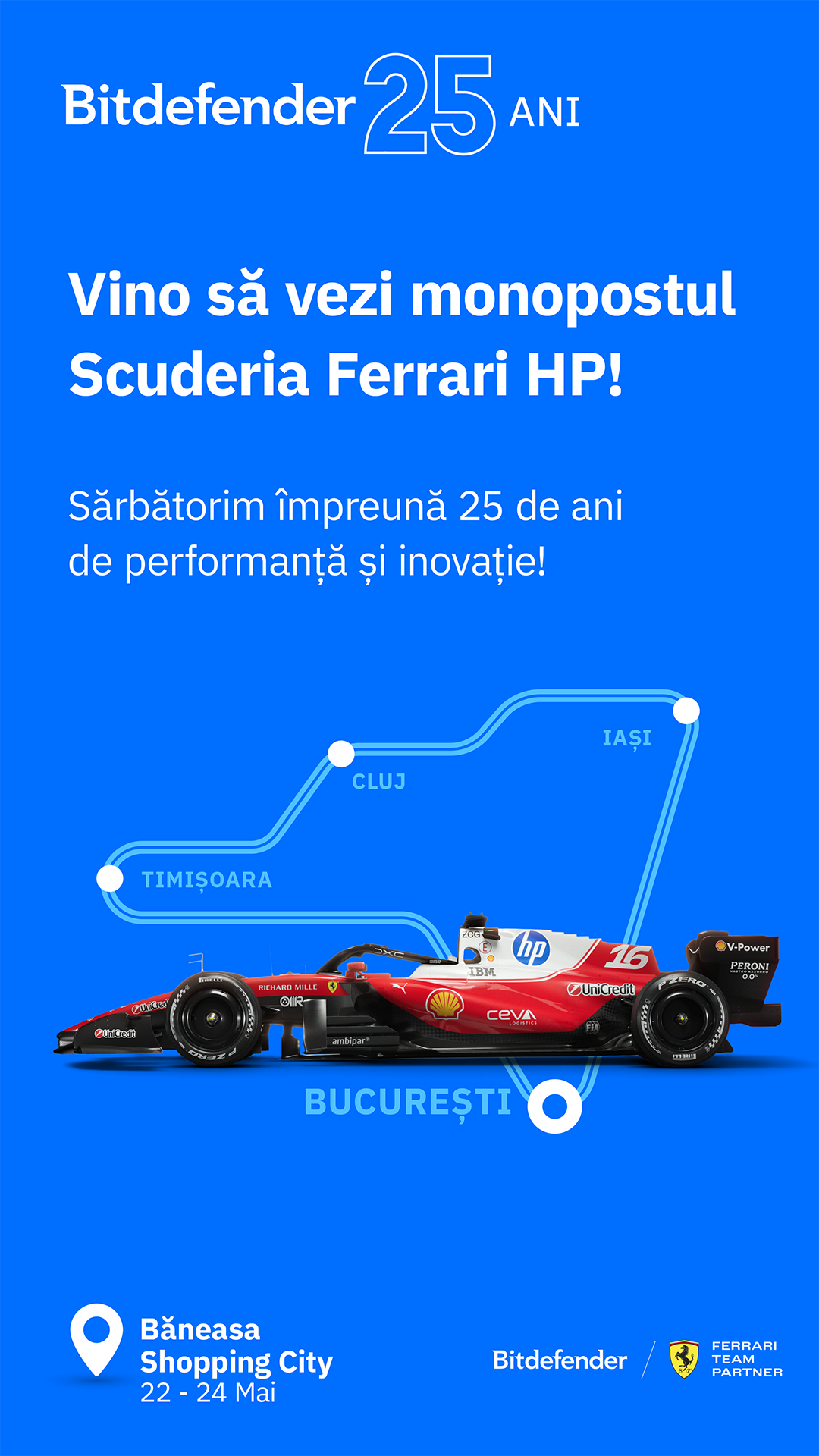 Băneasa Shopping City continuă să aducă mai aproape de public universul Formula 1