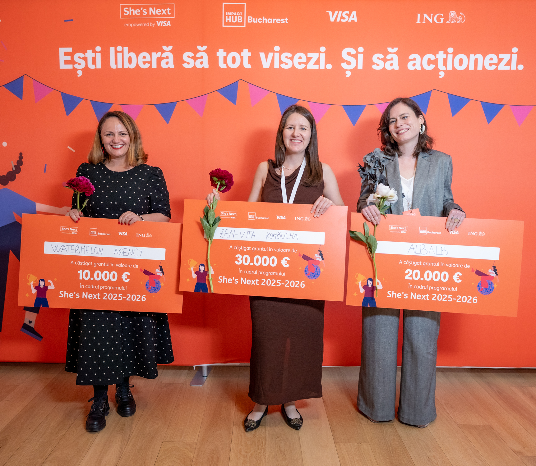 Trei antreprenoare din România câștigă granturi She’s Next în valoare totală de 60.000 de euro Trei antreprenoare din România câștigă granturi She’s Next în valoare totală de 60.000 de euro