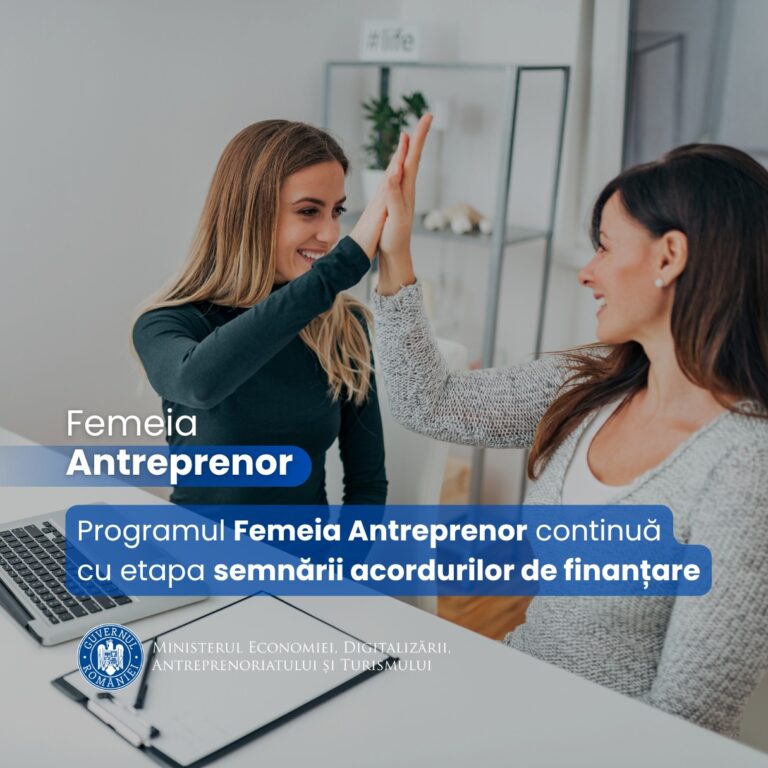 Programul Femeia Antreprenor continuă cu etapa semnării acordurilor de finanțare! Programul Femeia Antreprenor continuă cu etapa semnării acordurilor de finanțare!