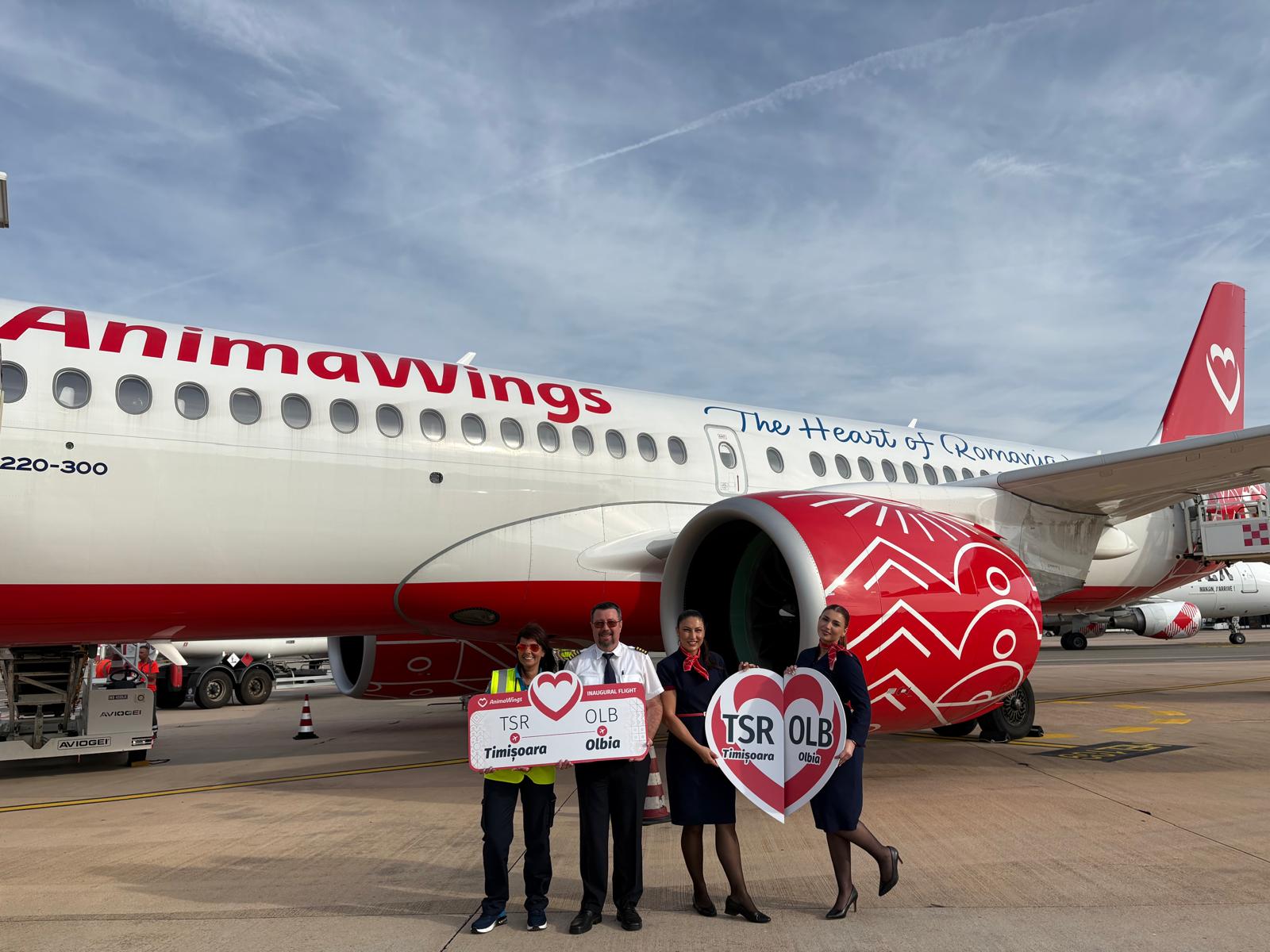 AnimaWings inaugurează noi rute directe către Olbia și Salonic din Cluj-Napoca, Timișoara și Iași AnimaWings inaugurează noi rute directe către Olbia și Salonic din Cluj-Napoca, Timișoara și Iași