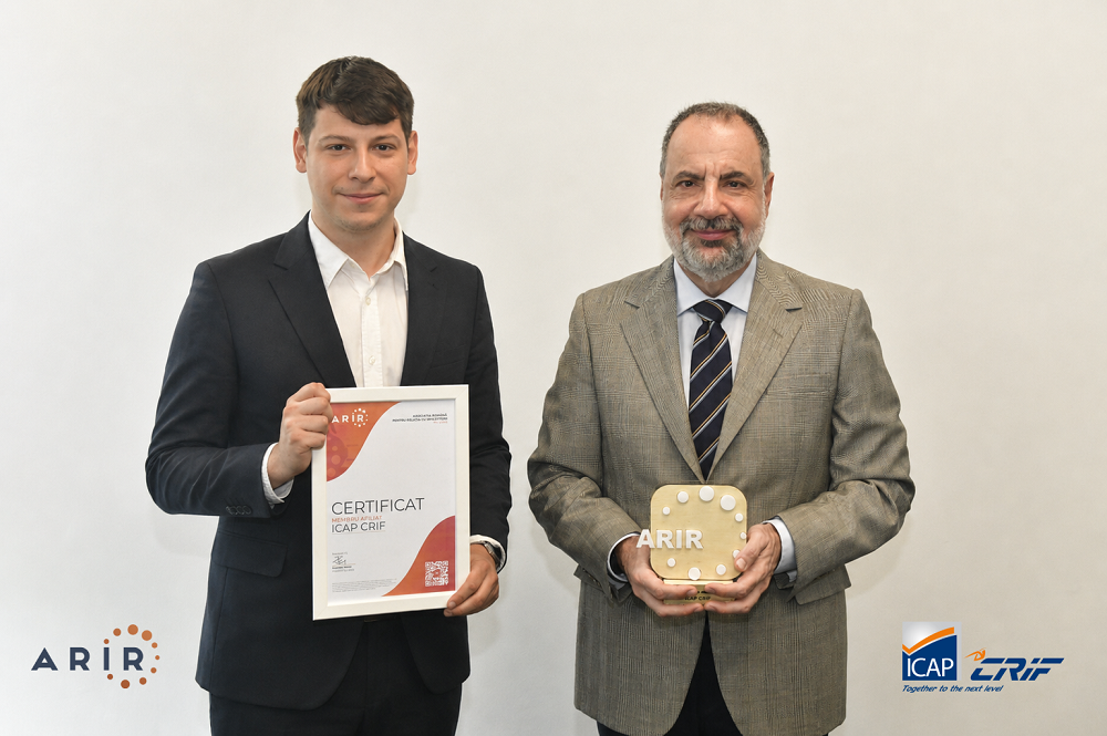 ICAP CRIF, lider în soluții de risc de credit și informații de afaceri, devine Membru Afiliat al ARIR ICAP CRIF, lider în soluții de risc de credit și informații de afaceri, devine Membru Afiliat al ARIR