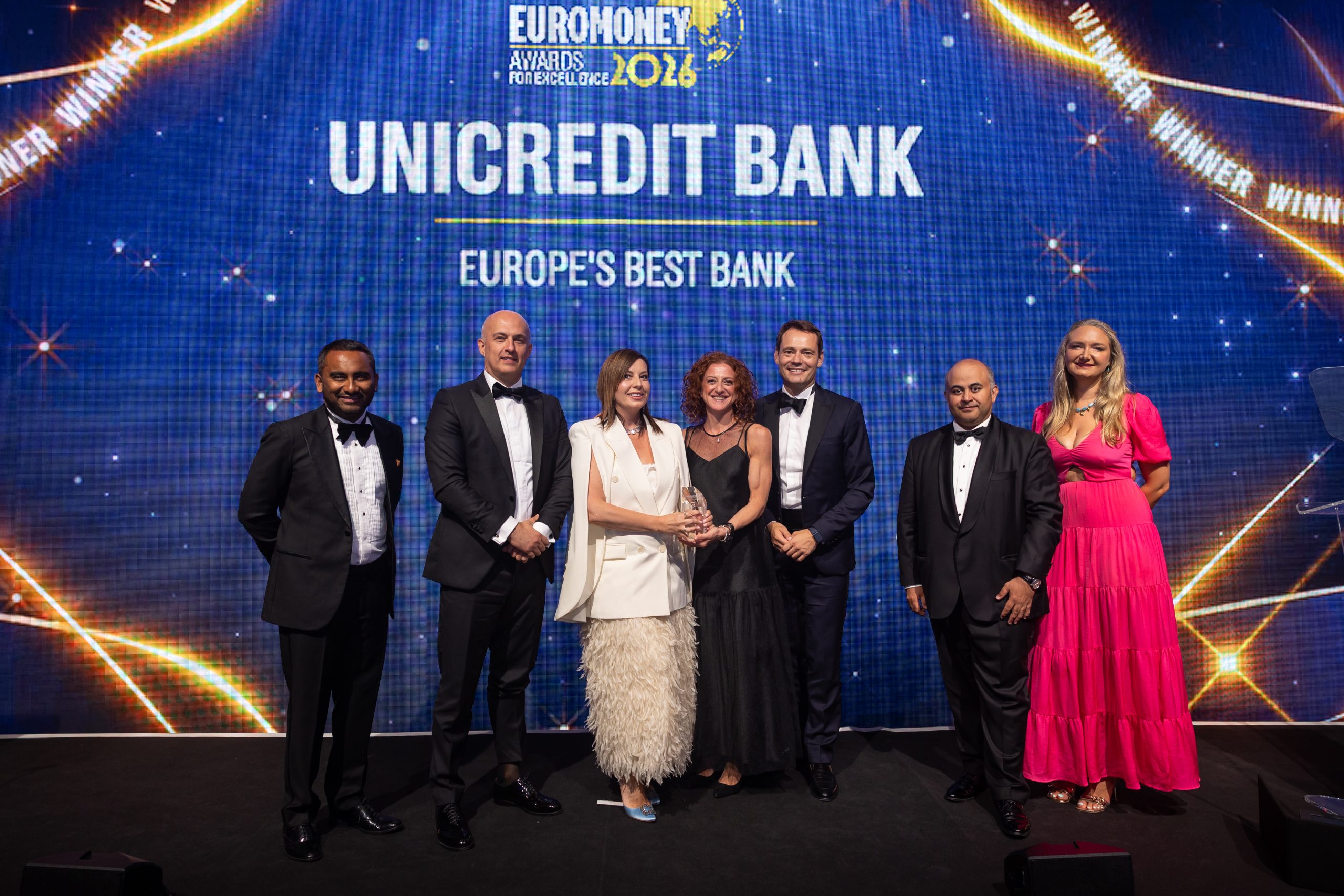 UniCredit, desemnată „Cea mai bună bancă din Europa” pentru al doilea an consecutiv la Euromoney Awards for Excellence 2026 UniCredit, desemnată „Cea mai bună bancă din Europa” pentru al doilea an consecutiv la Euromoney Awards for Excellence 2026