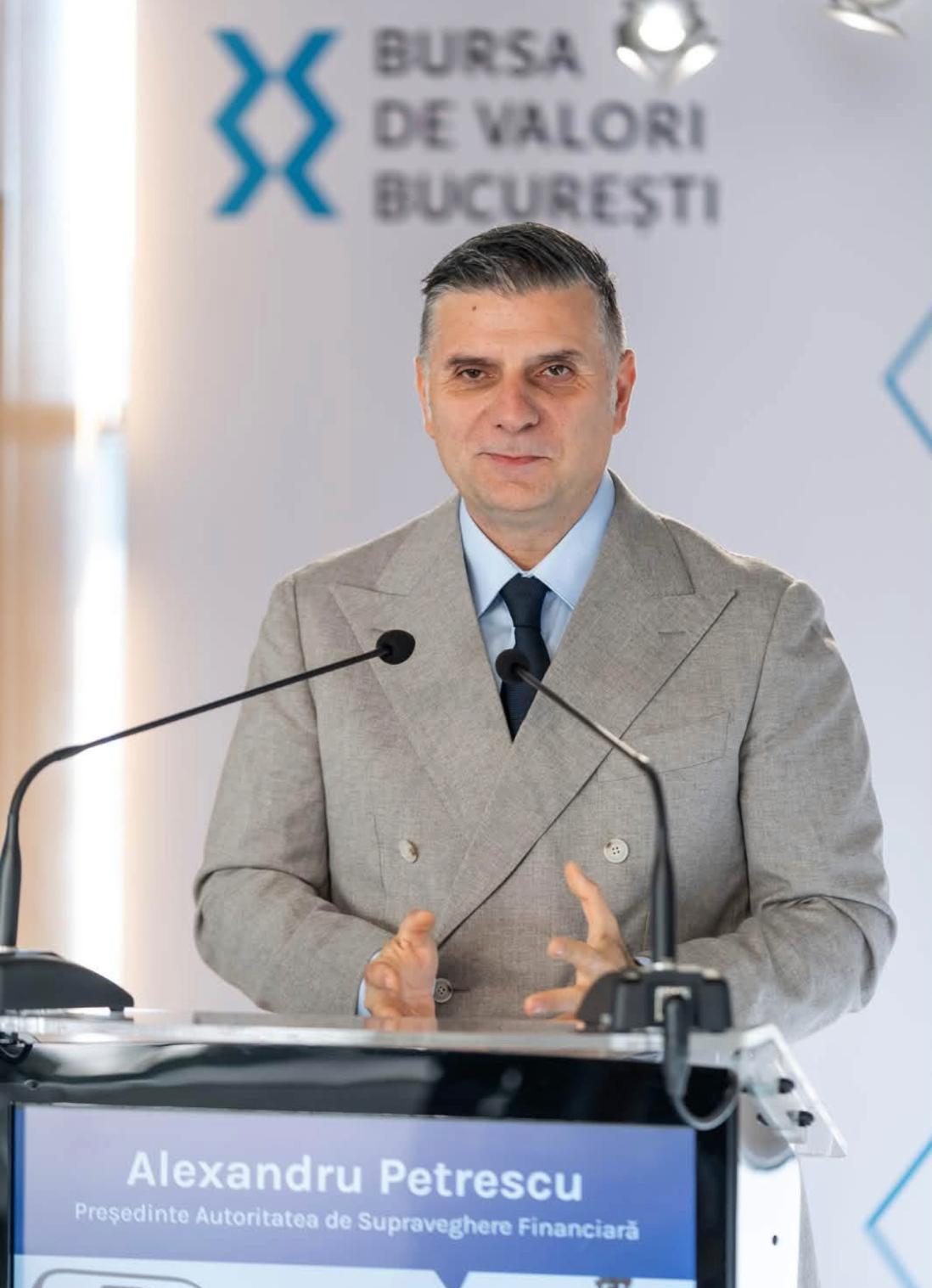 Piața românească ajunge la zece ETF. Alexandru Petrescu, președinte ASF: „Diversitatea instrumentelor ne spune cât de departe poate merge Bursa”
