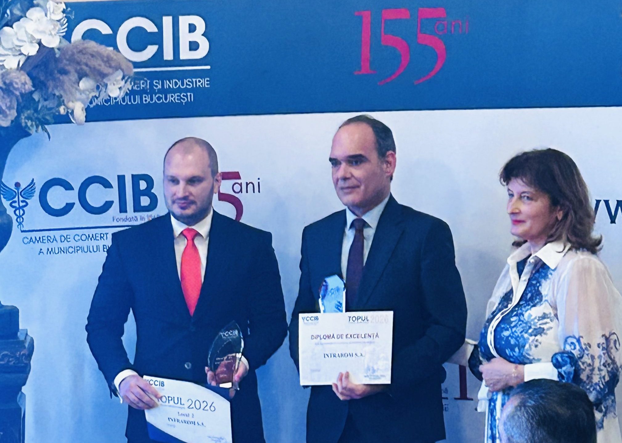 Intrarom primește Trofeul de Excelență al Camerei de Comerț din București Intrarom primește Trofeul de Excelență al Camerei de Comerț din București