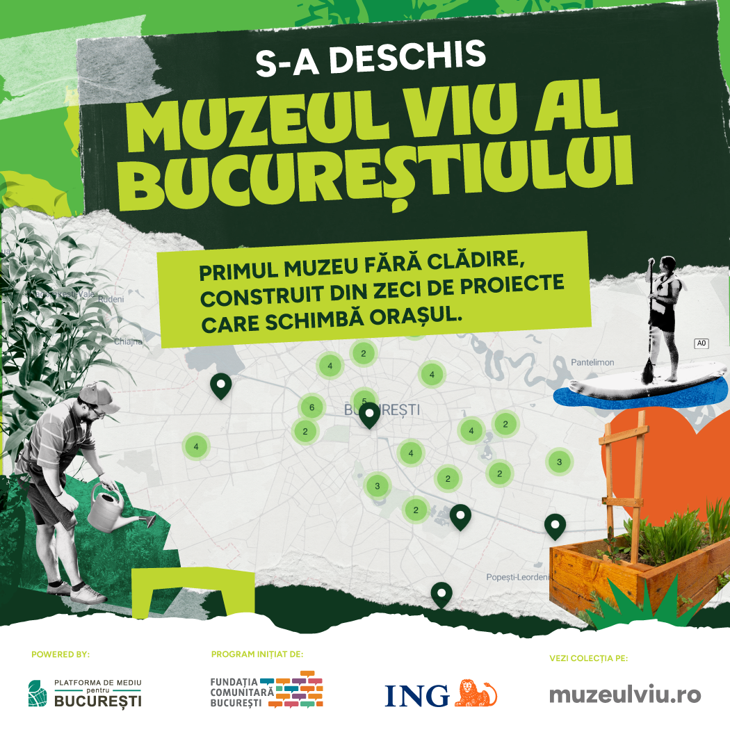 Muzeul Viu al Bucureștiului, o colecție de 68 de „exponate vii”, lansat de Fundația Comunitară București și ING Bank România